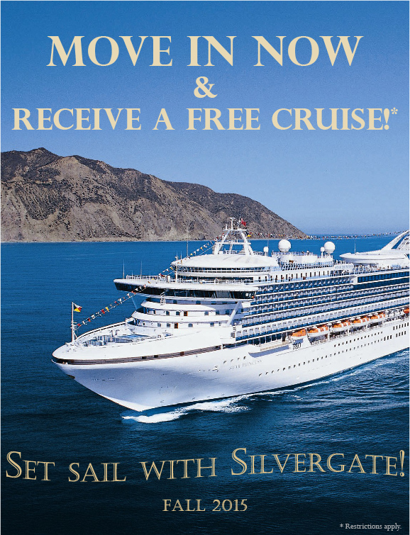 Move to Silvergate and receive a free cruise!