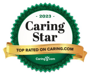 caring star award badge