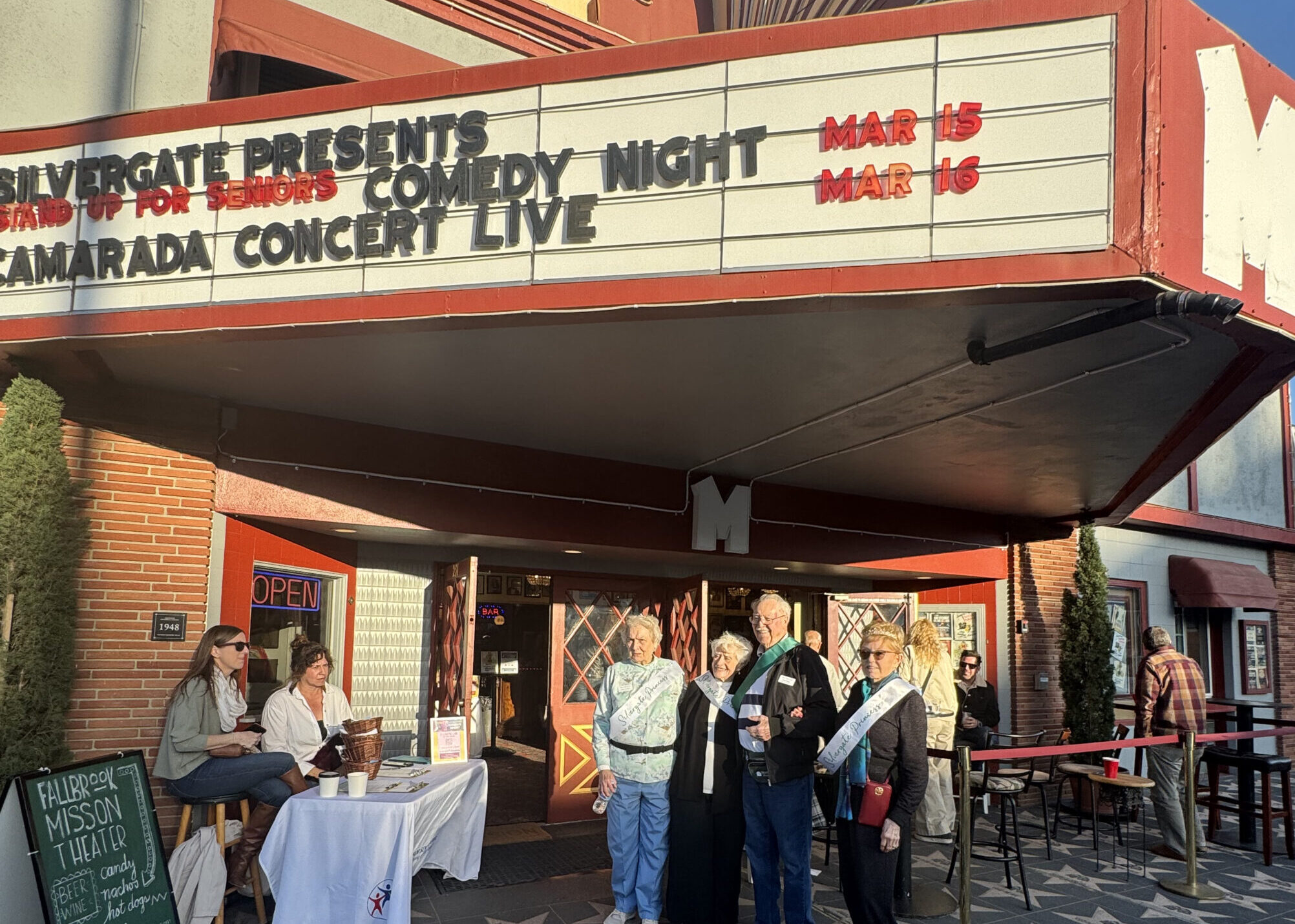 Silvergate Residents Attend Comedy Show