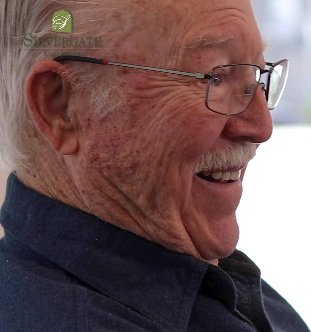 Ernie, age 95, President of the Resident Council