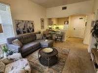 premier 2-bedroom - living room and kitchenette