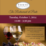Join Silvergate for lunch and wine tasting at Ponte