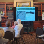 Matt Petree explains development plans to local RSF residents