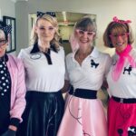Staff dressed up for Silvergate's Sock Hop celebration